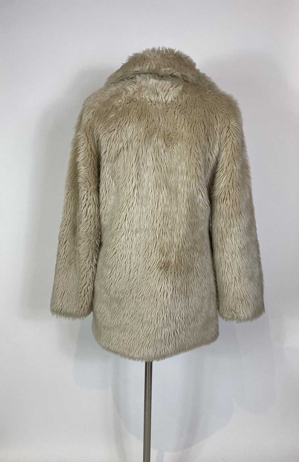 1990s - Y2K BNCI Beige Faux Fur Coat - image 4