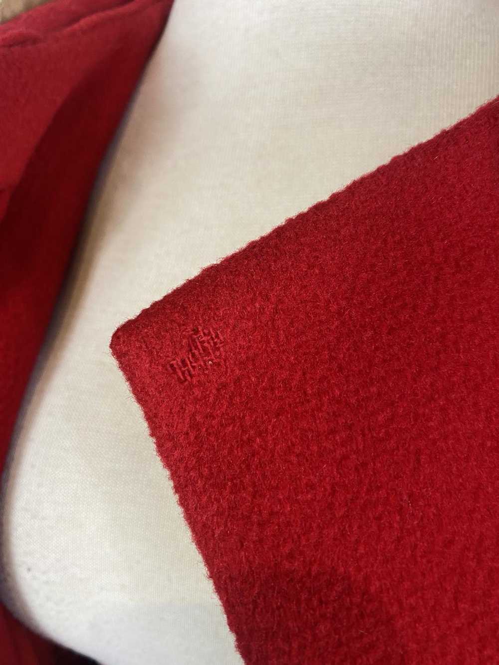 1960s Red Wool Mink Collar Coat - image 9