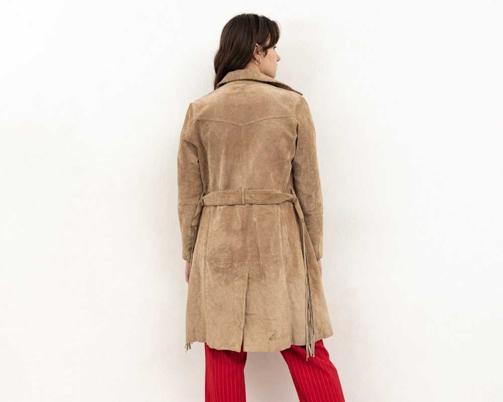 Other × Vintage Suede Genuine Leather Jacket Long… - image 8