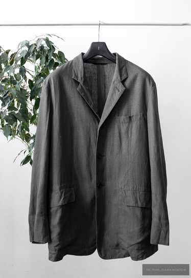 Yohji Yamamoto = 1 day offer = rayon/cotton blazer
