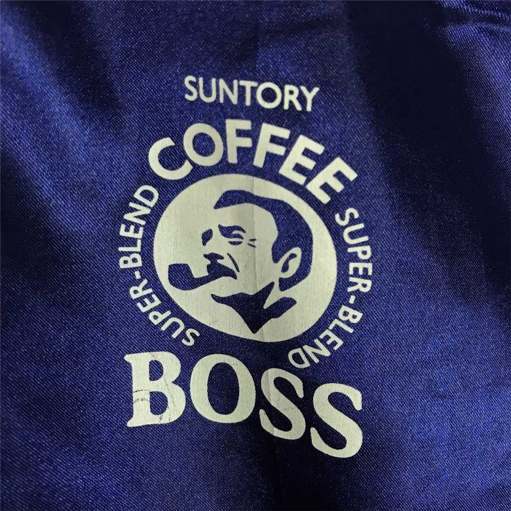 Vintage Vintage SUNTORY BOSS COFFEE Satin Varsity… - image 4