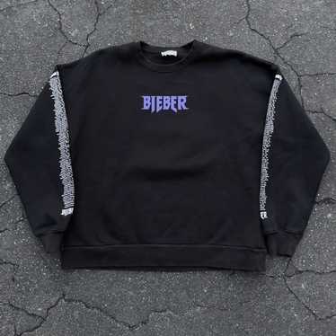 Men's Champion Reverse Weave Justin Bieber sweatshirt Concert online Purpose World Tour