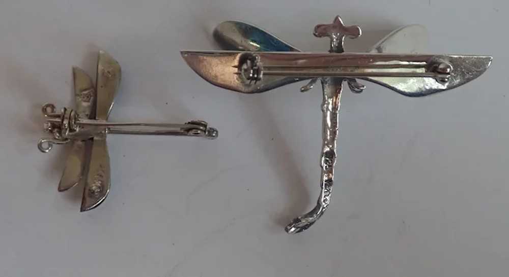 *Vintage Mexico Sterling Dragonfly Scatter Pins - image 4