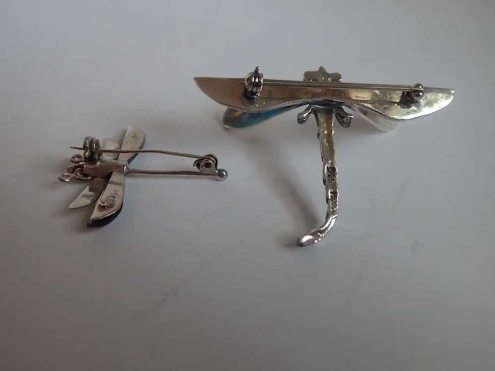*Vintage Mexico Sterling Dragonfly Scatter Pins - image 5