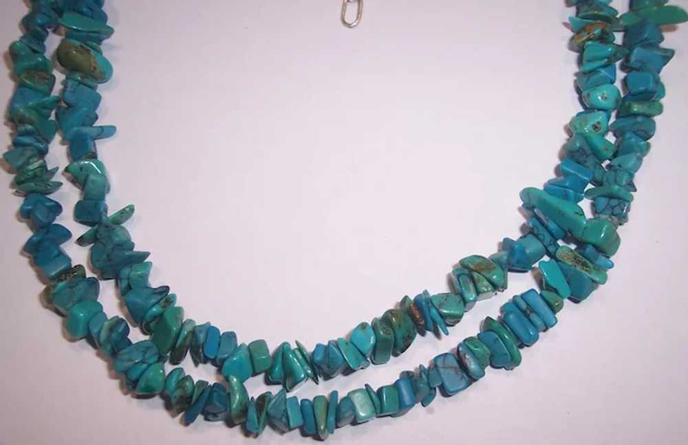 Carolyn Pollack Relios Turquoise Nugget 2-Strand … - image 7