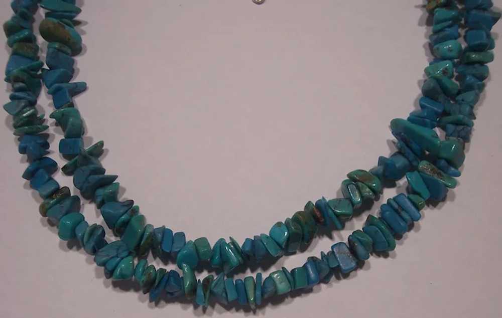 Carolyn Pollack Relios Turquoise Nugget 2-Strand … - image 8
