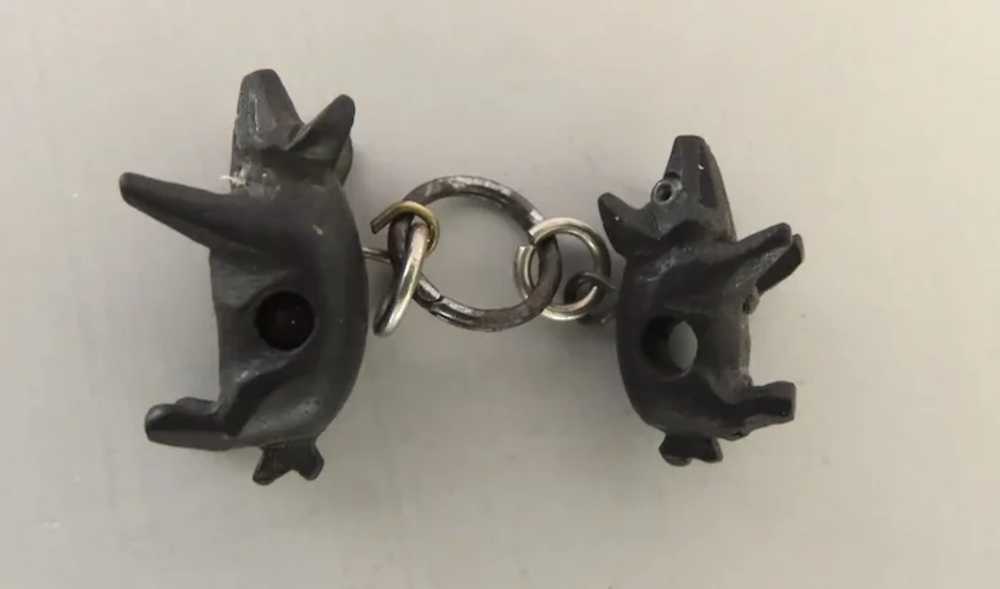 Two Stanhope Charms in Shape of Pigs 19th Century - image 5