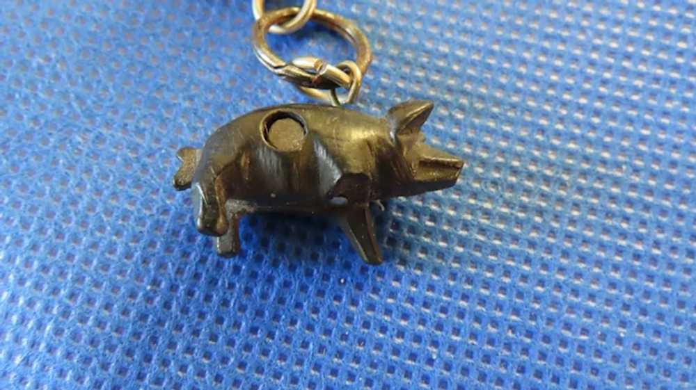 Two Stanhope Charms in Shape of Pigs 19th Century - image 7