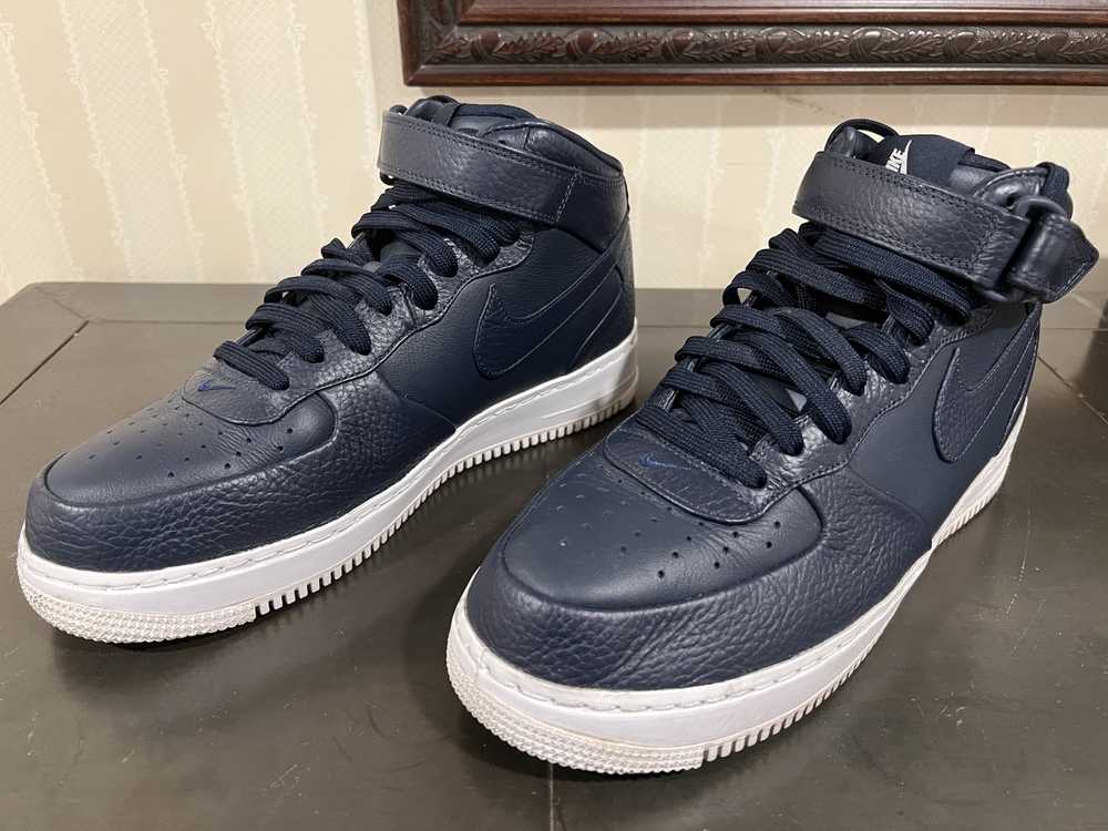 Nike NikeLab Air Force 1 Mid Obsidian Navy Blue - image 2