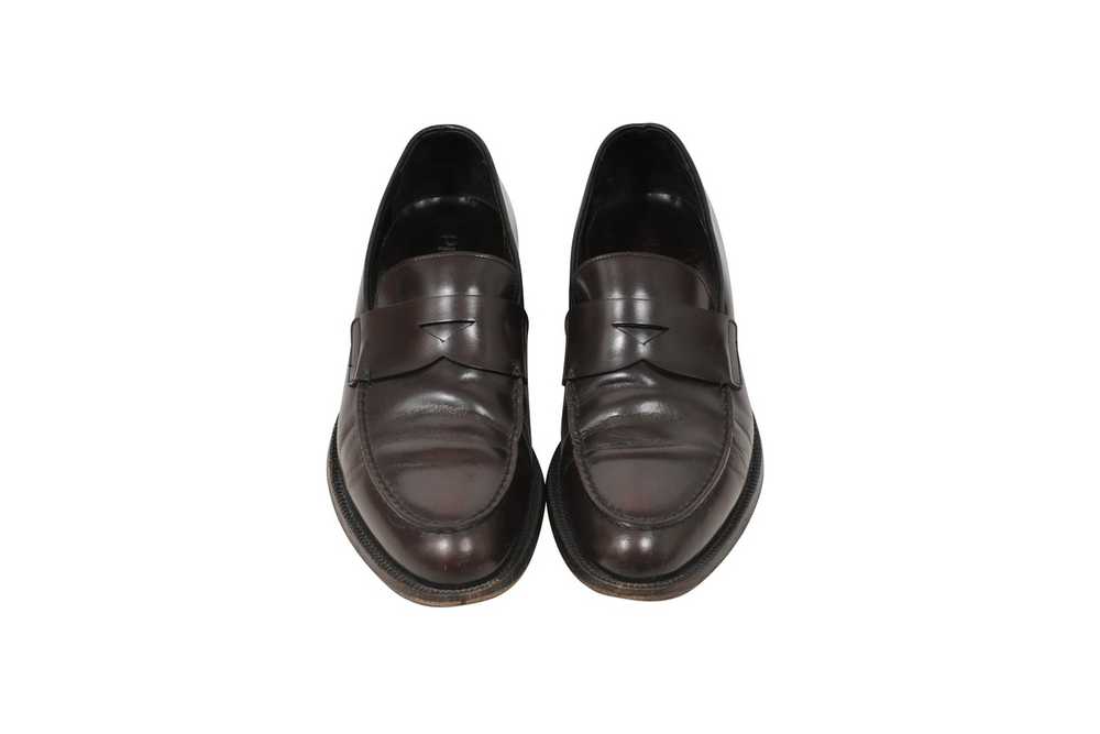 Prada Penny Loafers Brown Leather Slip On - 01272 - Gem