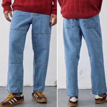 BDG Jeans Billy Patchwork Denim Zip Up Jacket
