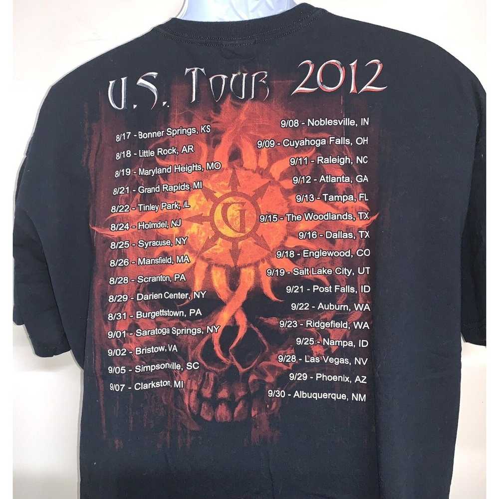 Gildan Godsmack Lot Of 2 Concert Shirts 2012 Mens… - image 2