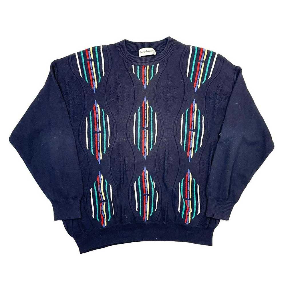 Vintage Franco Callegari navy sweater jumper coog… - image 1