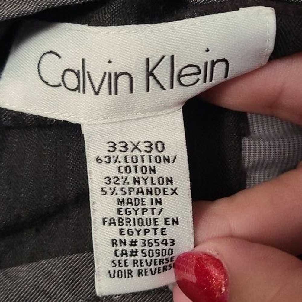 Calvin Klein Calvin Klein Pinstripe 33x30 Gray Li… - image 5