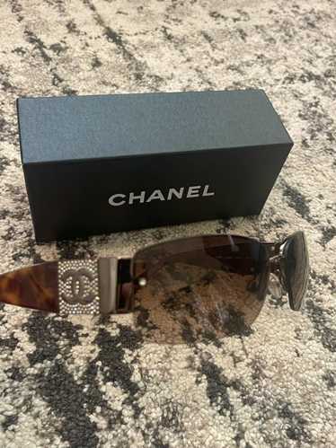 Chanel Vintage Chanel Tortoise Crystal Sunglasses