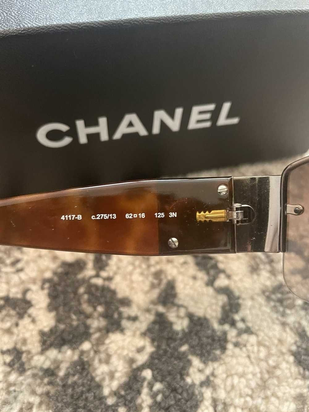 Chanel Vintage Chanel Tortoise Crystal Sunglasses - image 7