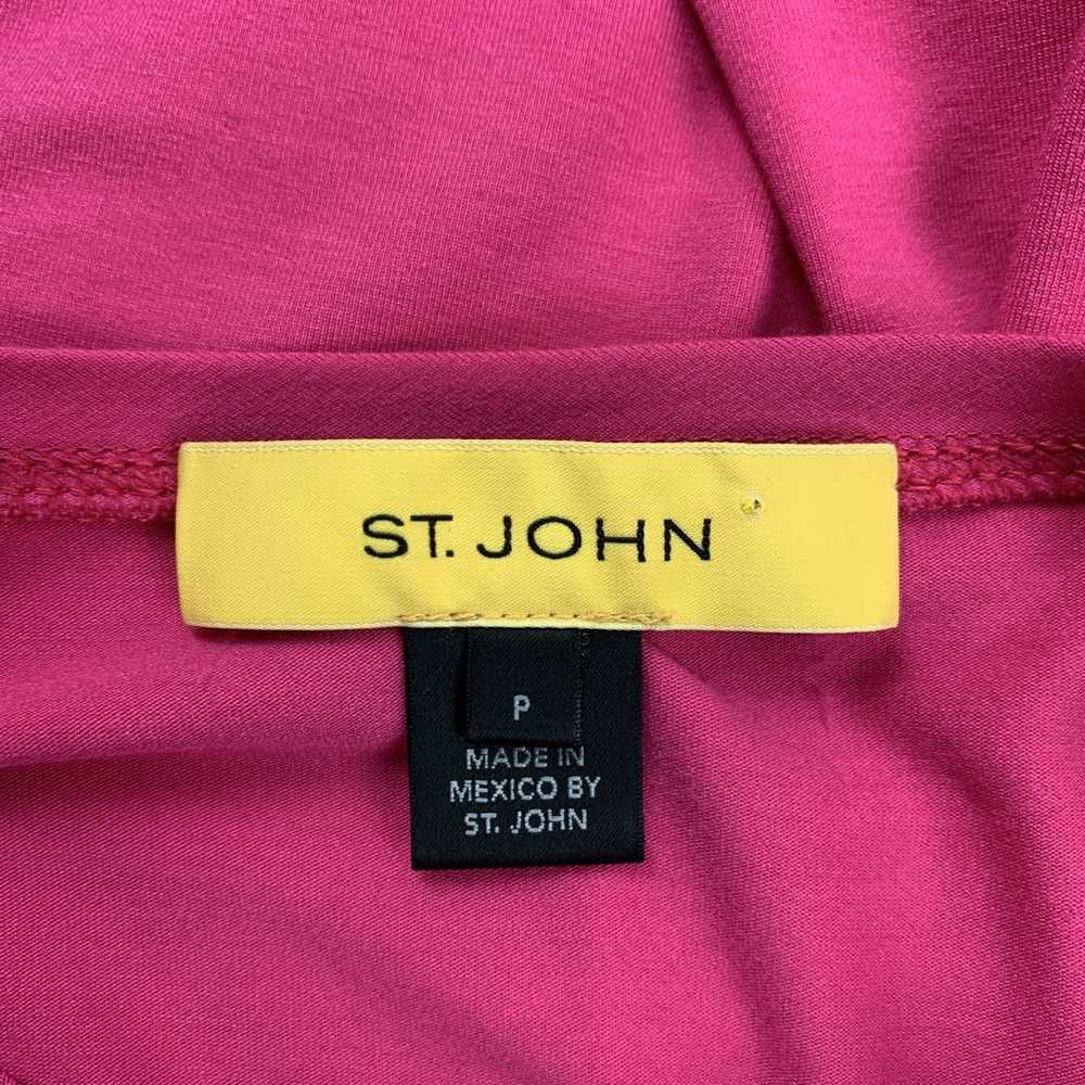 Other ST. JOHN Pink Viscose Beaded Sleeveless Dre… - image 5