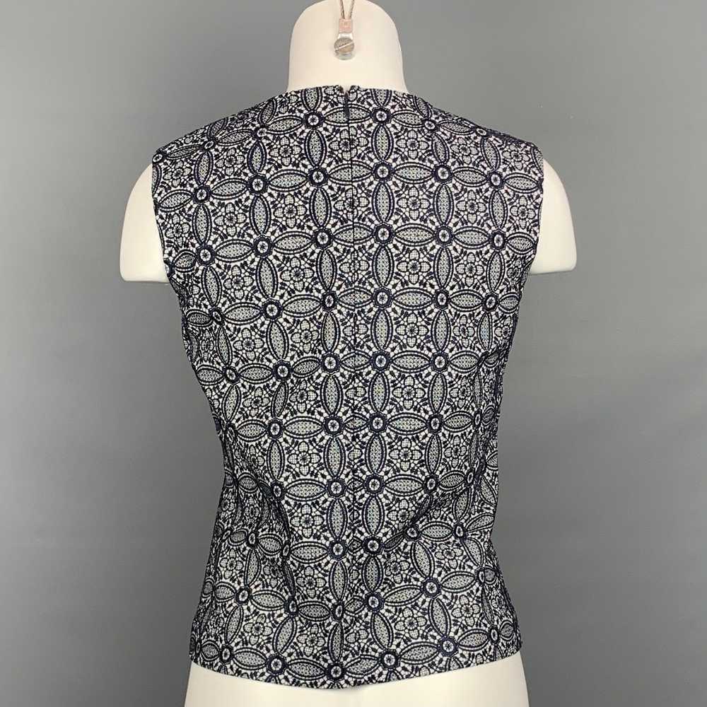 Other NOOY Navy & White Embroidered Cotton Aline … - image 3