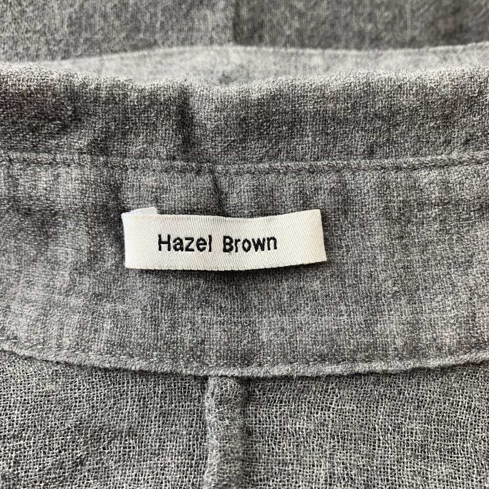 Other HAZEL BROWN Grey Heather Wool Nylon Blouse - image 4