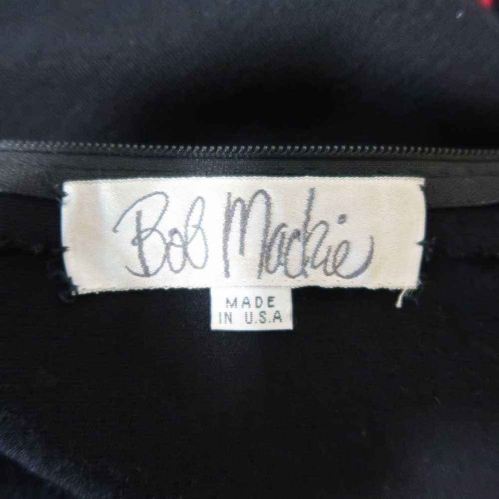 Other Vintage 1980's BOB MACKIE Black Jersey Red … - image 7