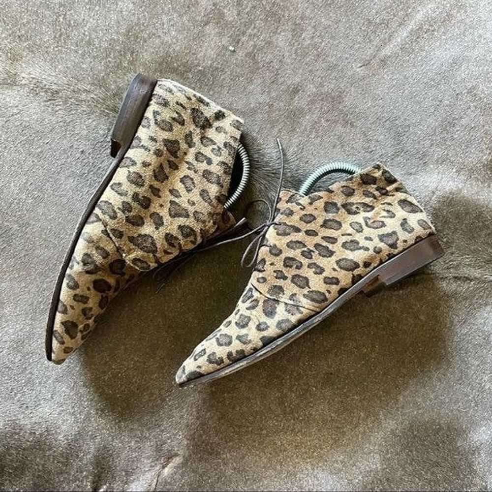 Saks Fifth Avenue Saks Fifth Avenue Suede Leopard… - image 2