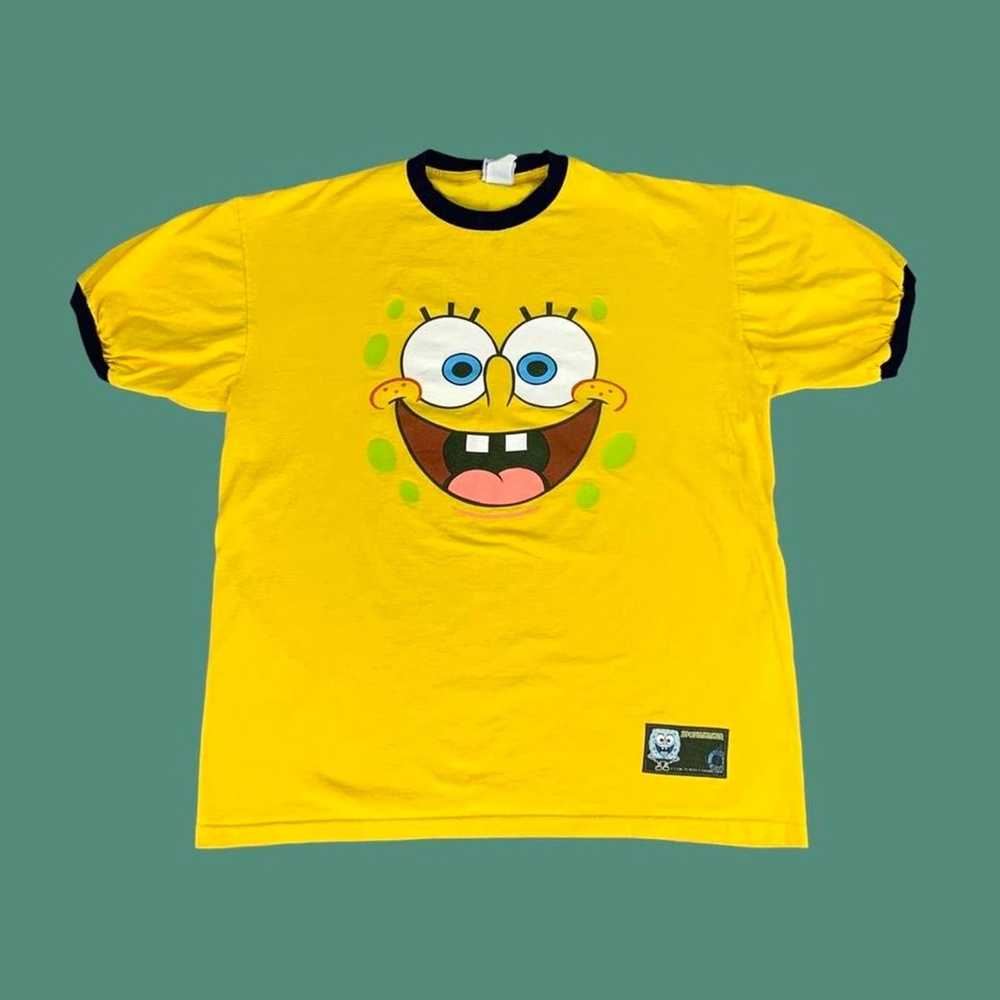 Vintage Vintage 2002 Spongebob SquarePants Ringer T-S… - Gem