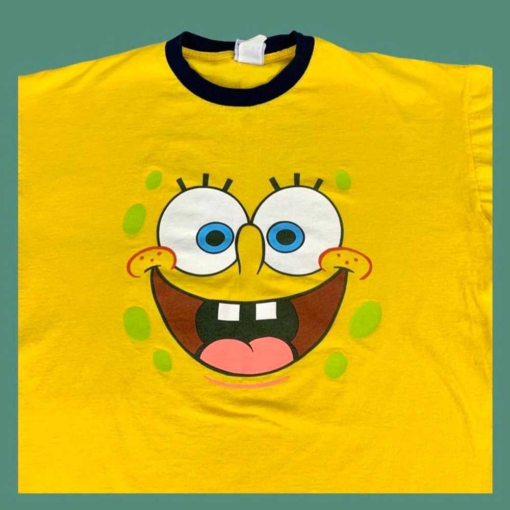 Vintage Vintage 2002 Spongebob SquarePants Ringer T-S… - Gem