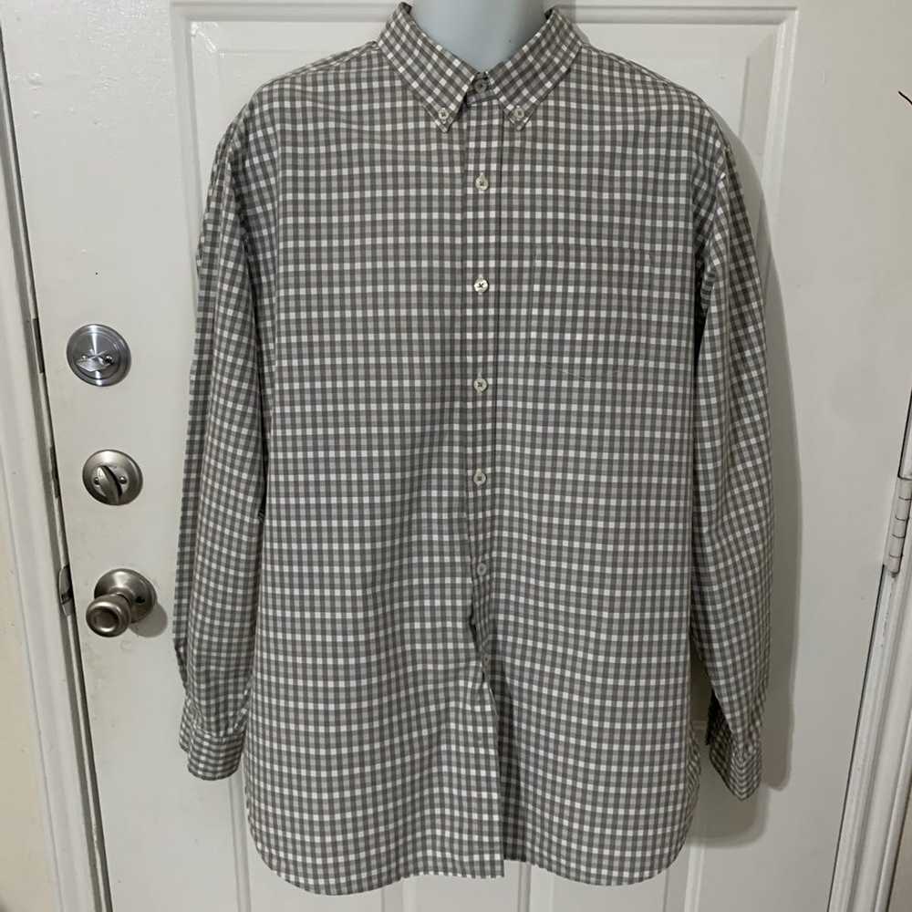 Brooks Brothers Gingham Check Convertible sleeves… - image 2