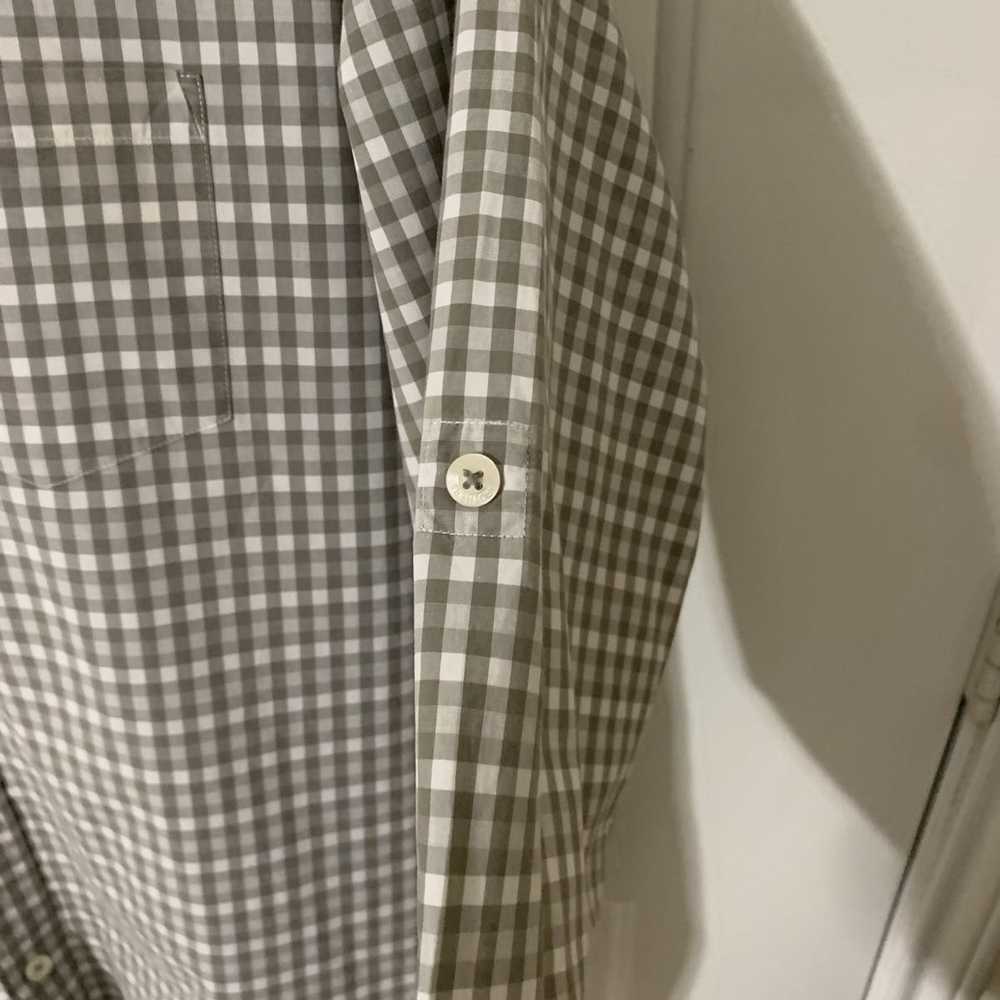Brooks Brothers Gingham Check Convertible sleeves… - image 5