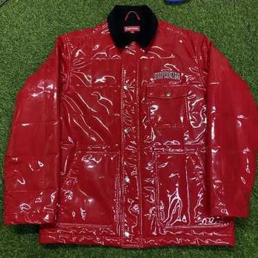 Supreme Quilted Patent Vinyl Work Jacket SS18 Week 8 - Gem