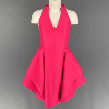 Halston Heritage Pink Cotton Silk Sleeveless Dress