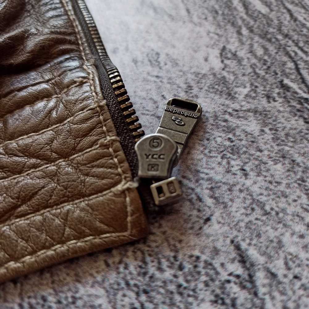 Leather Jacket × Luxury × Vintage Vintage 1980 le… - image 10