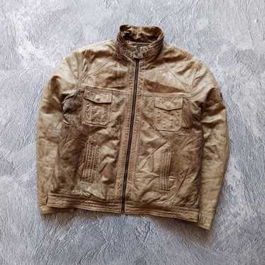 Leather Jacket × Luxury × Vintage Vintage 1980 le… - image 1