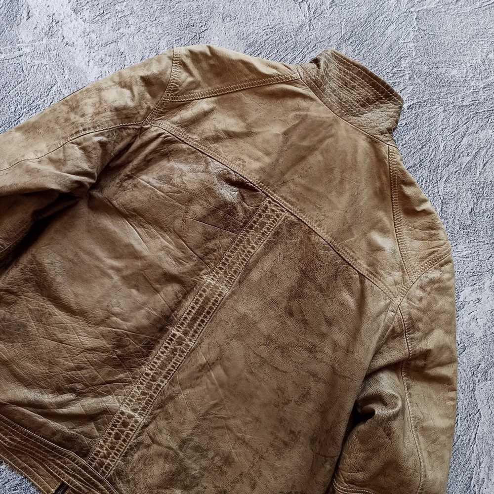 Leather Jacket × Luxury × Vintage Vintage 1980 le… - image 5