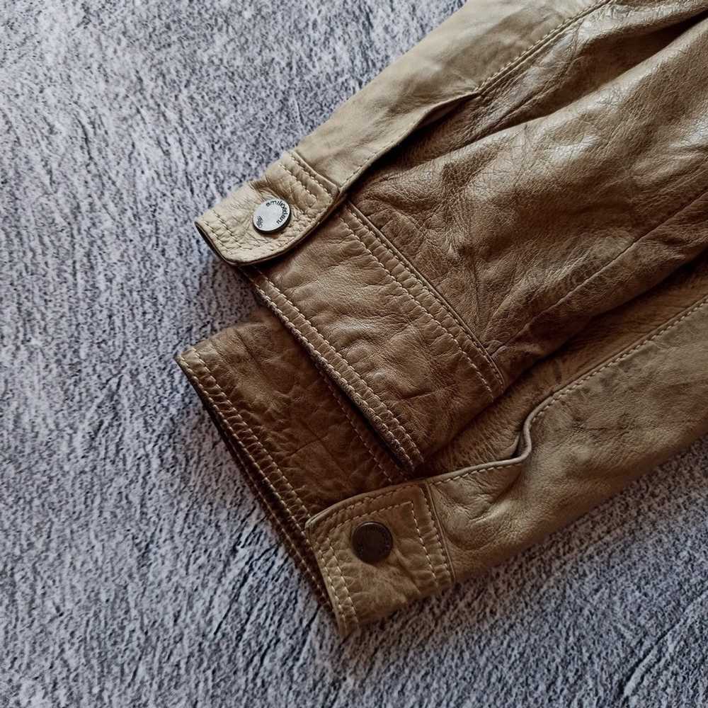 Leather Jacket × Luxury × Vintage Vintage 1980 le… - image 7