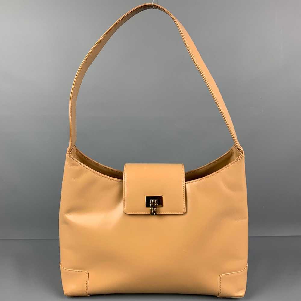 Lambertson Truex Beige Leather Shoulder Bag Handb… - image 1