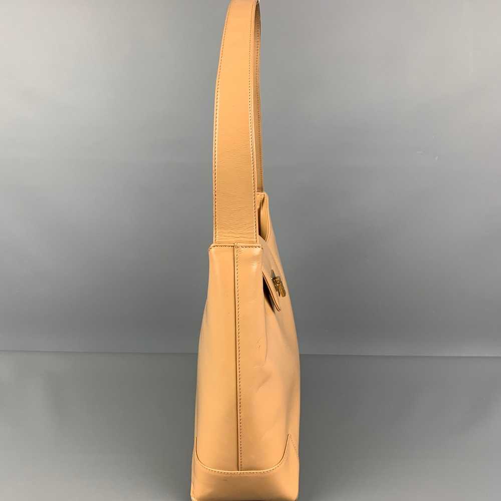 Lambertson Truex Beige Leather Shoulder Bag Handb… - image 2