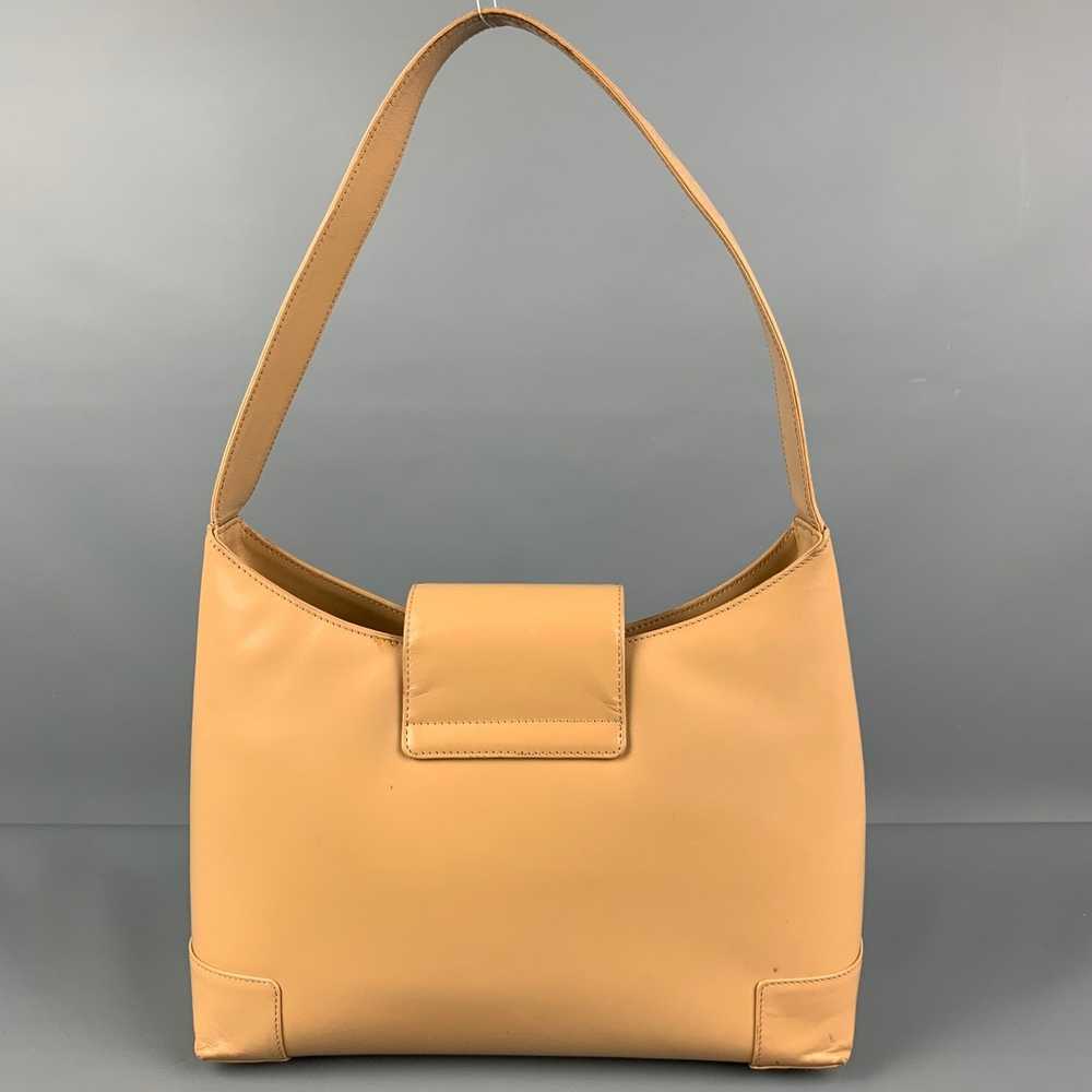 Lambertson Truex Beige Leather Shoulder Bag Handb… - image 3