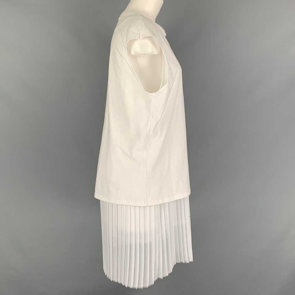 Each X Other White Cotton & Polyester Pleated Dre… - image 2