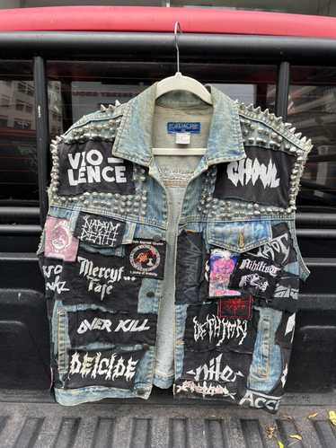 Vintage Custom 1of1 Metal Punk Sleeveless Vest wit