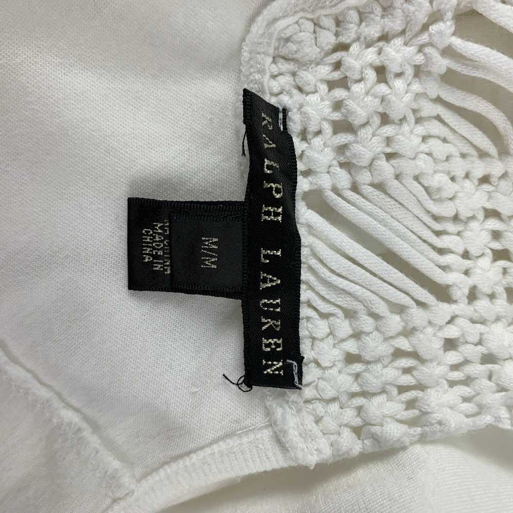 Ralph Lauren Black Label White Cotton Crochet Rac… - image 6