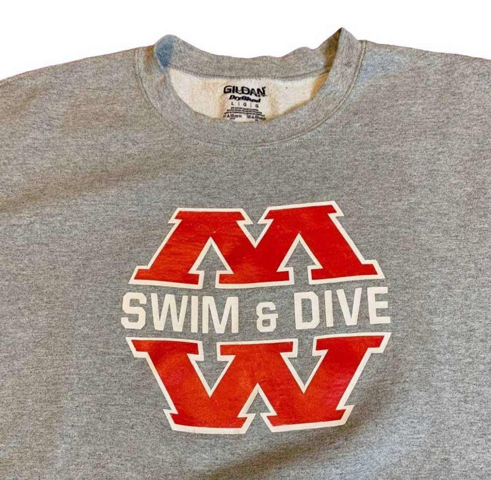 Gildan × Streetwear Cropped MW Swim & Dive sweats… - image 3