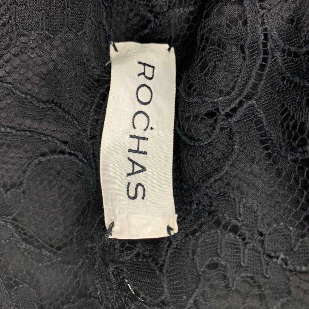 Rochas Black Textured Wool Peplum Jacket - image 6