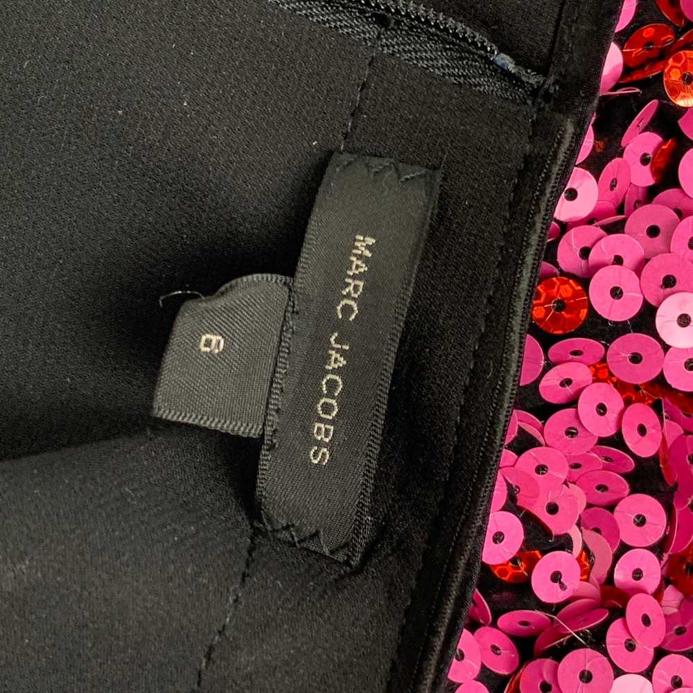 Marc Jacobs Black & Pink Polyester Blend Sequined… - image 7