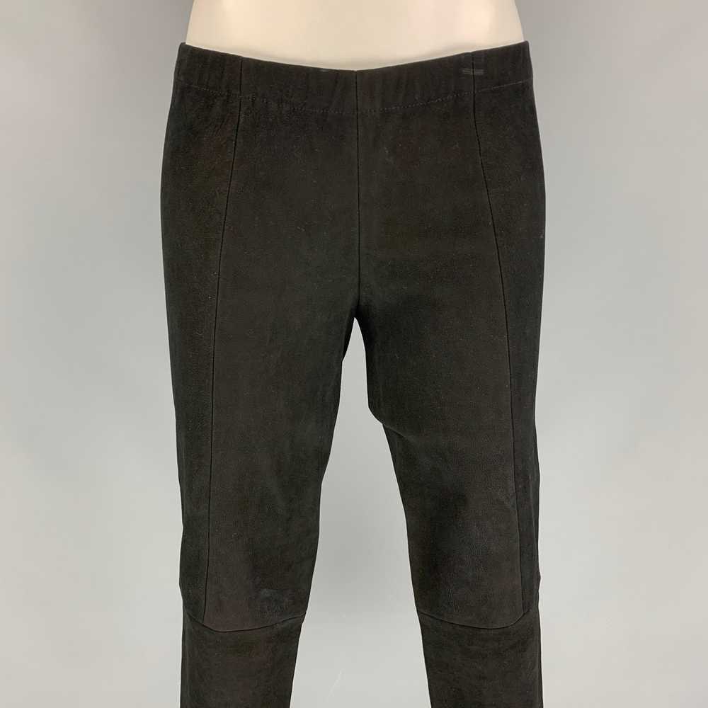 Other Black Suede Capri Casual Pants - image 2