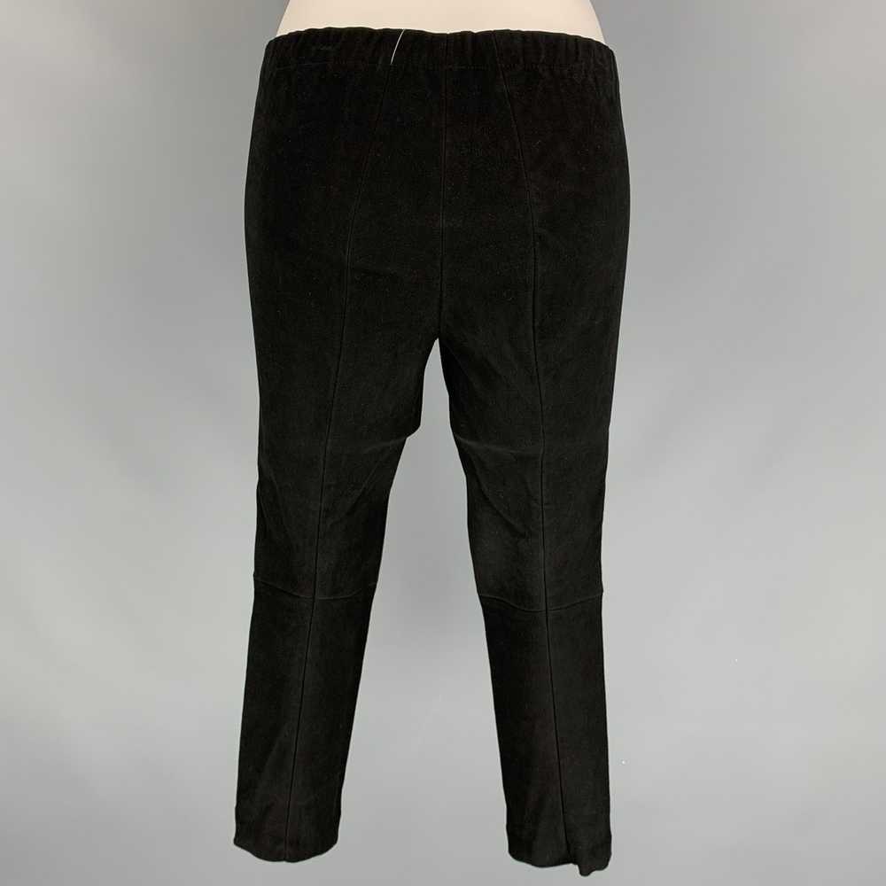 Other Black Suede Capri Casual Pants - image 3