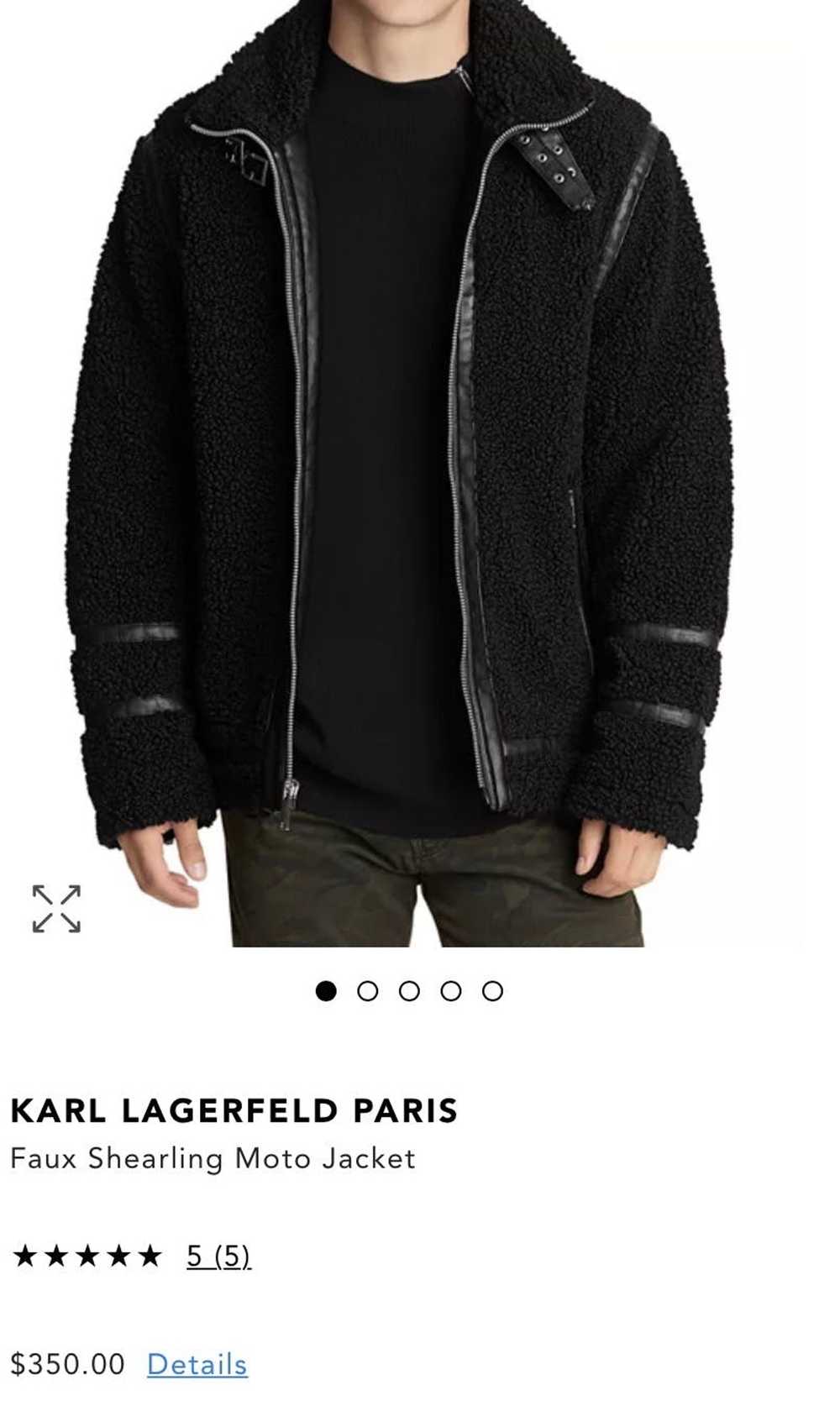 Karl Lagerfeld Karl Lagerfeld shearling aviator j… - image 5