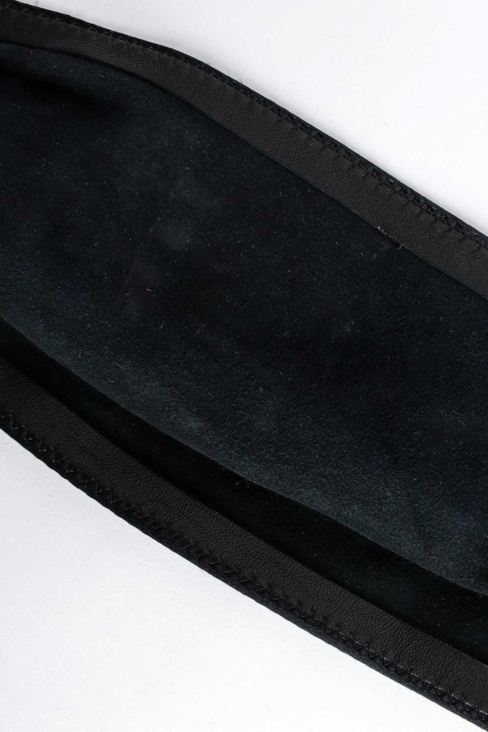 Filigree Ruby Crystal Leather Sash Belt - image 8