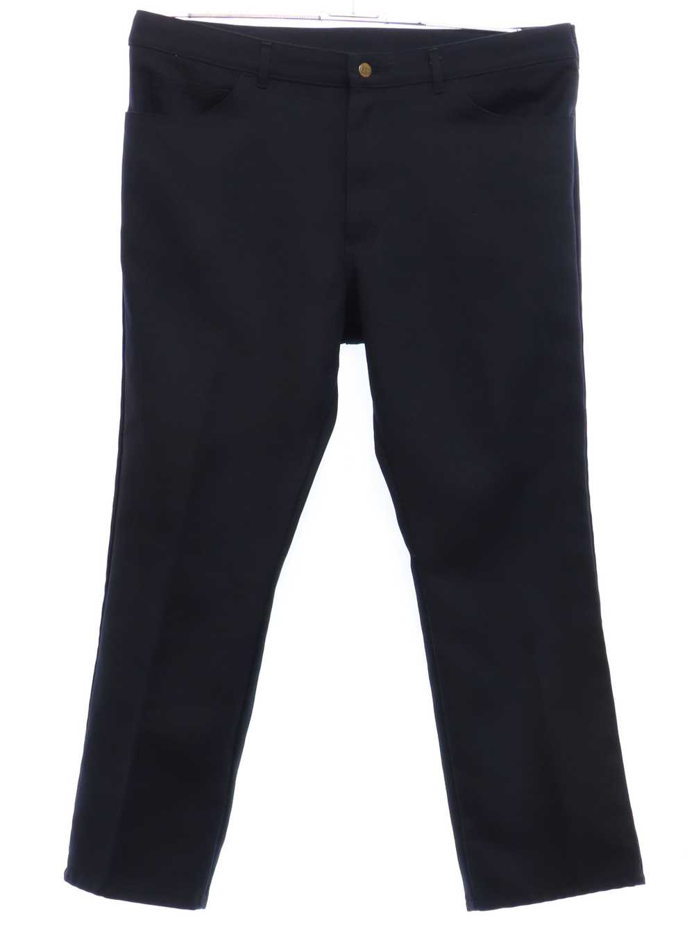 1980's Lee Mens Dark Blue Lee Jeans-cut Pants - image 1