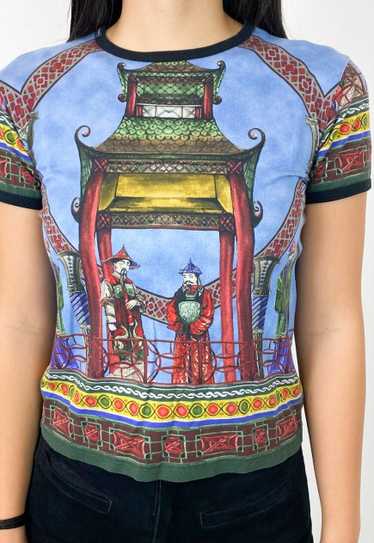VIntage y2k chinese temple t-shirt